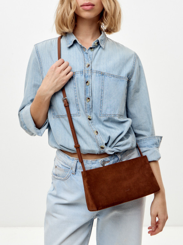 Сумка Lamagio 723 замша рыжая Сумка Lamagio 723 замша рыжая