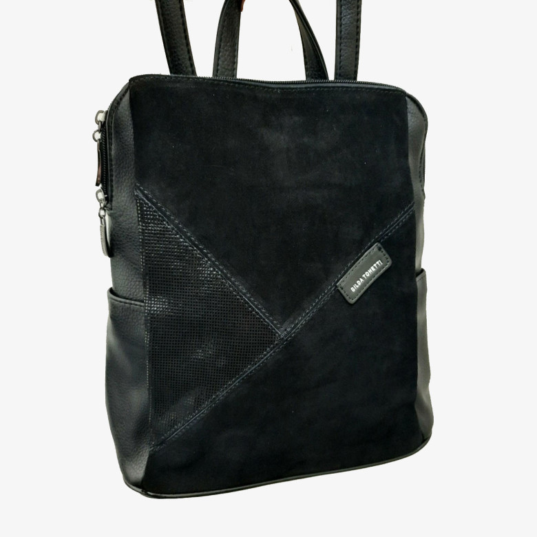 Сумка-рюкзак Gilda Tohetti 63267 чёрная Сумка-рюкзак Gilda Tohetti 63267 чёрная