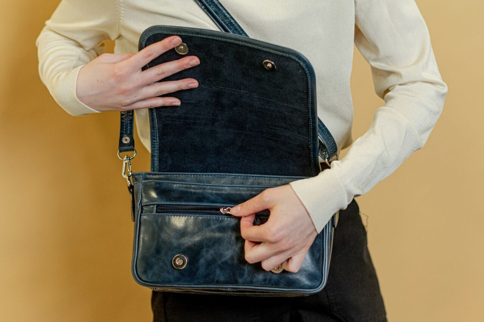 Сумка женская Natalia Kalinovskaya, С93 «Рей» синяя 