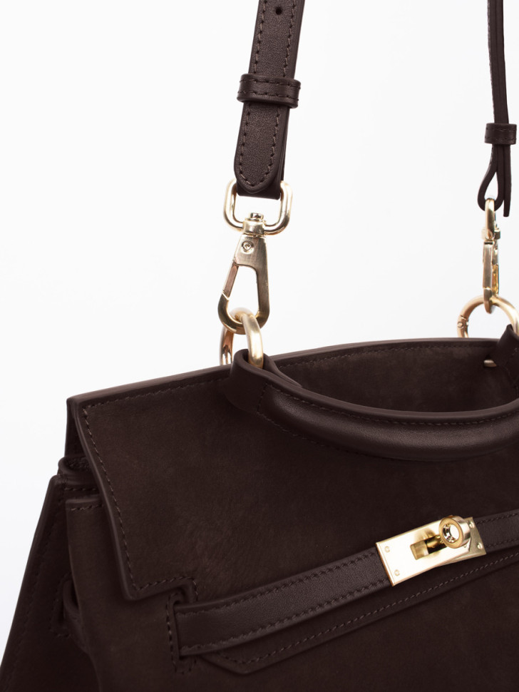 Сумка Curanni 9402 замша коричневая