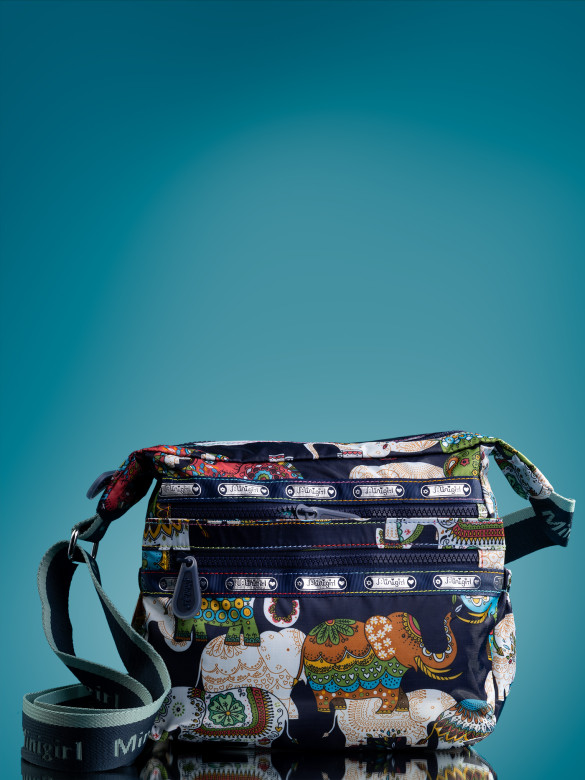 Сумка женская Minigirl S3016 слон тёмно-синяя Сумка женская Minigirl S3016 слон тёмно-синяя