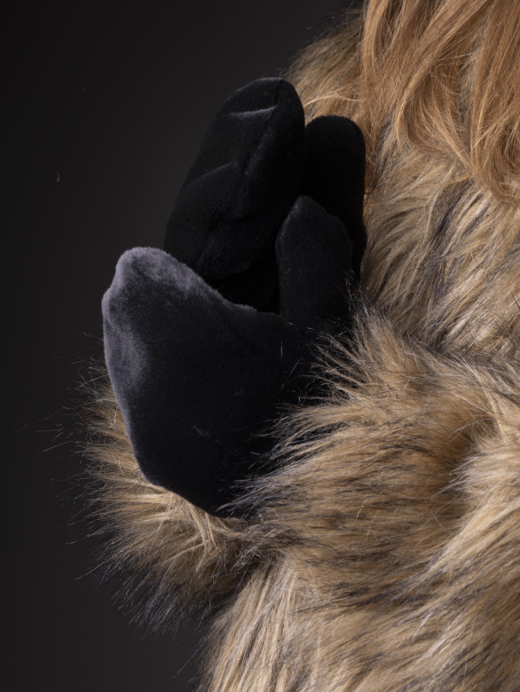 Варежки женская Baggins мех/снежинка Варежки женская Baggins мех/снежинка