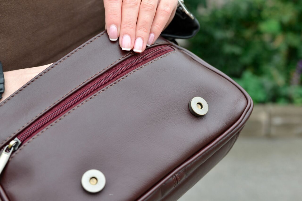 Сумка женская Natalia Kalinovskaya, С93 «Аресели» бордо 