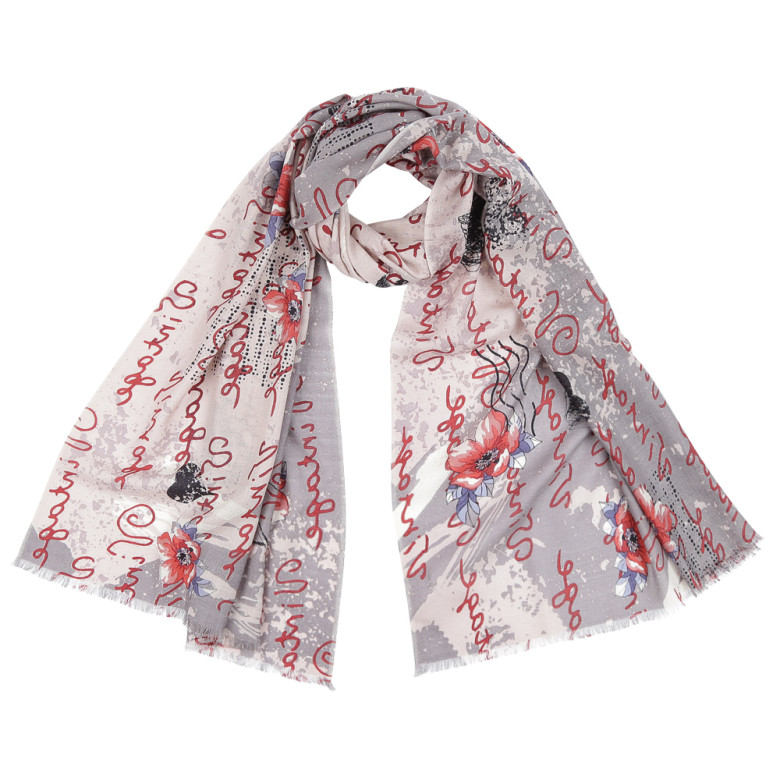Шарф женский FABRETTI GS1222-3 серый