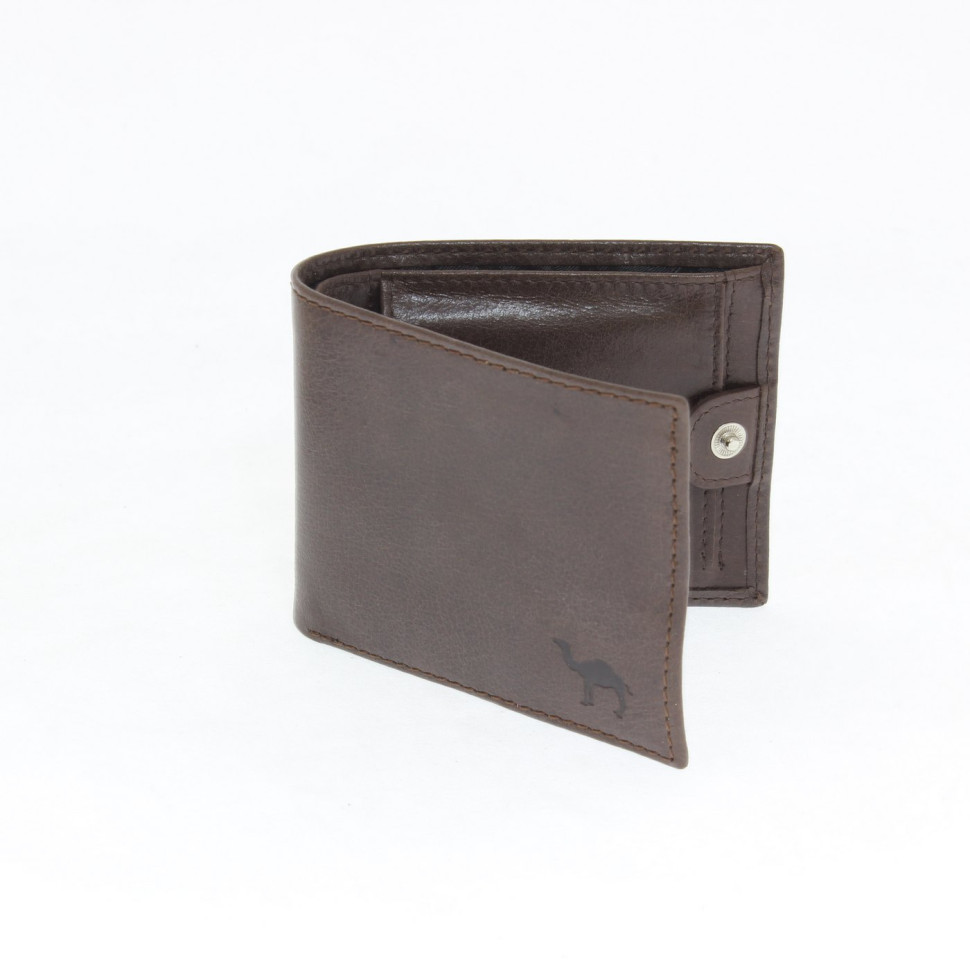 Мужское портмоне Dimanche Camel 635 коричневое, натуральная кожа