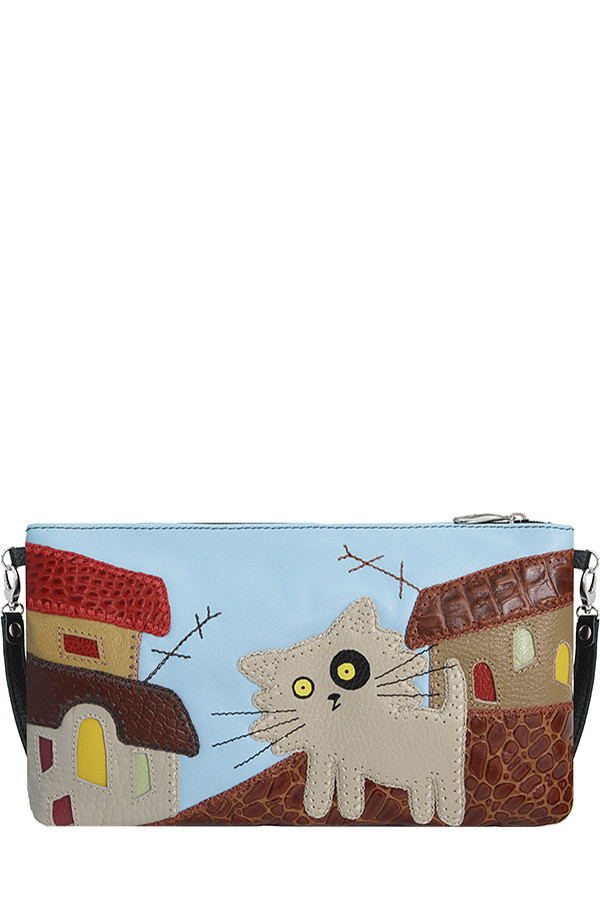 Сумка женская Protege, ДС-251-07, "Кот №5" чёрная Сумка женская Protege, ДС-251-07, "Кот №5" чёрная