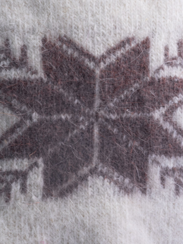 Варежки женские Корона 3046 молочные