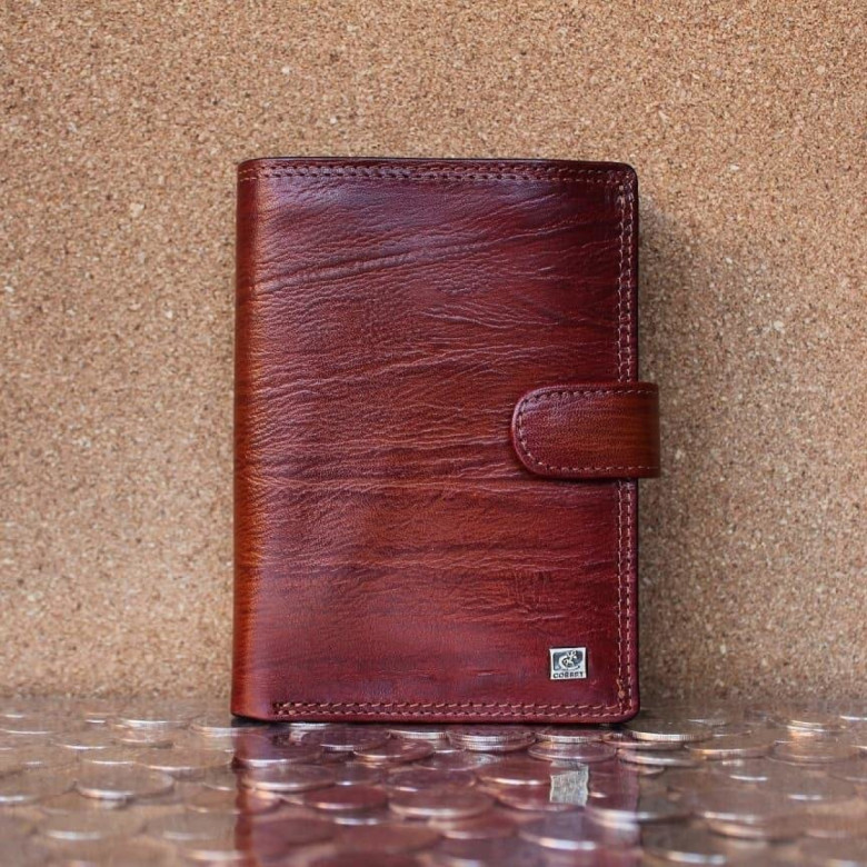 Портмоне мужское "3 в 1" Cosset F14-327-704H коричневое Портмоне мужское "3 в 1" Cosset F14-327-704H коричневое