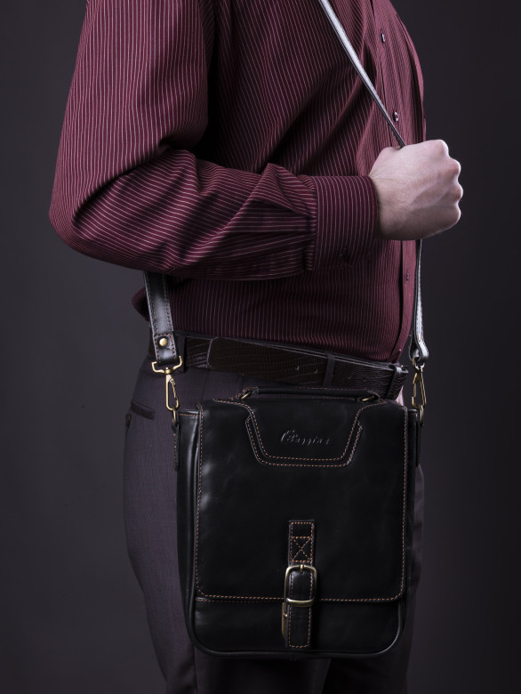 Сумка мужская Baggins 1074 черная друид Сумка мужская Baggins 1074 черная друид