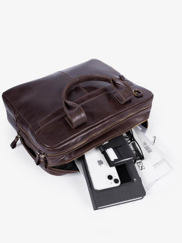 Сумка мужская zн ALEXX ALG0112 коричневая