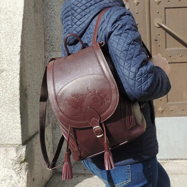 Рюкзак женский Natalia Kalinovskaya, "Лерия" бордо флотер