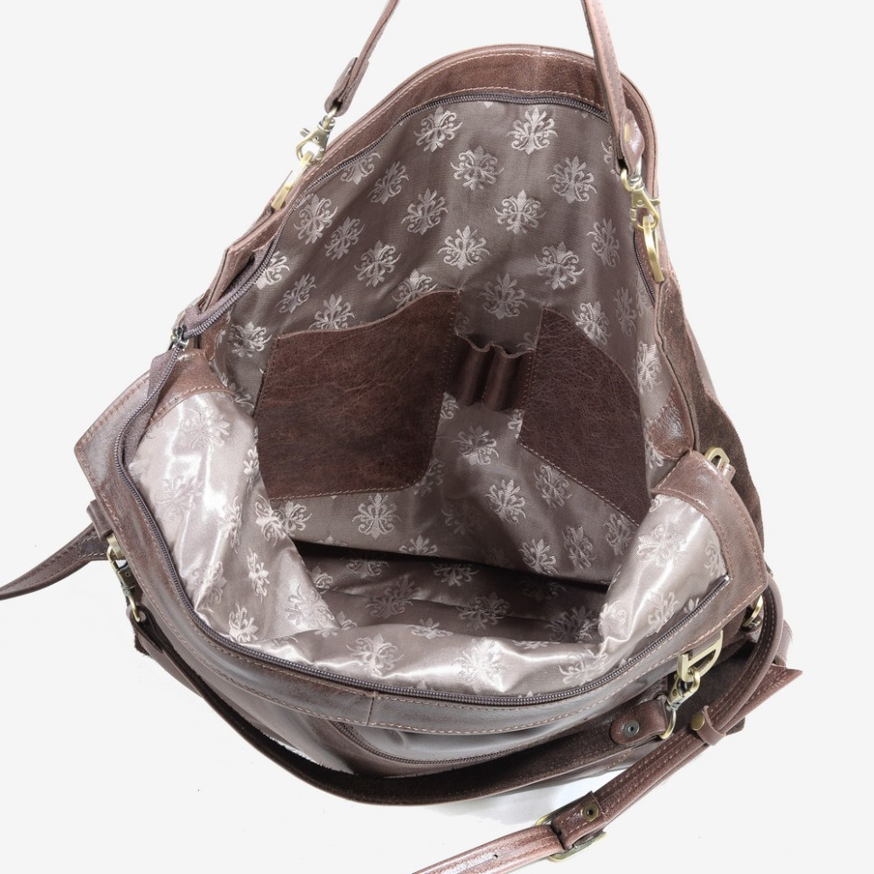 Женская сумка RHino Верона тёмно-коричневая