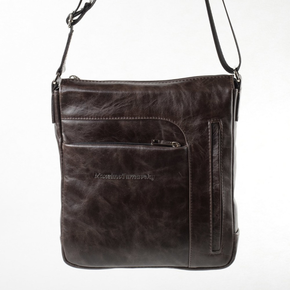 Мужская сумка-планшет Maxsimo Tarnavsky 1040 тёмно-коричневая