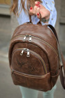 Рюкзак женский Natalia Kalinovskaya, «Эша» коричневый гладкий