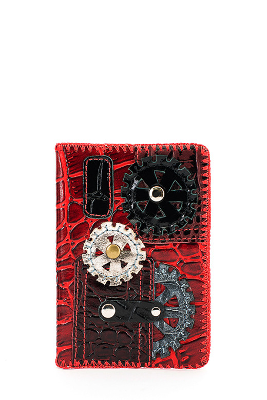 Обложка для паспорта Protege ОП-6-144 "техно" красная Обложка для паспорта Protege ОП-6-144 "техно" красная