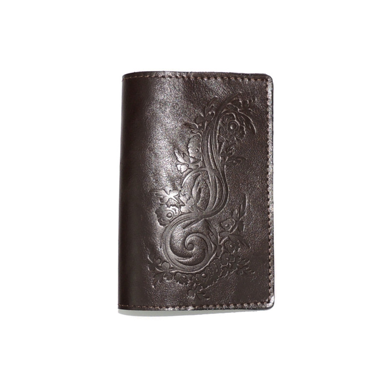 Обложка для паспорта кожаная Коричневый, Растение Обложка для паспорта кожаная Коричневый, Растение