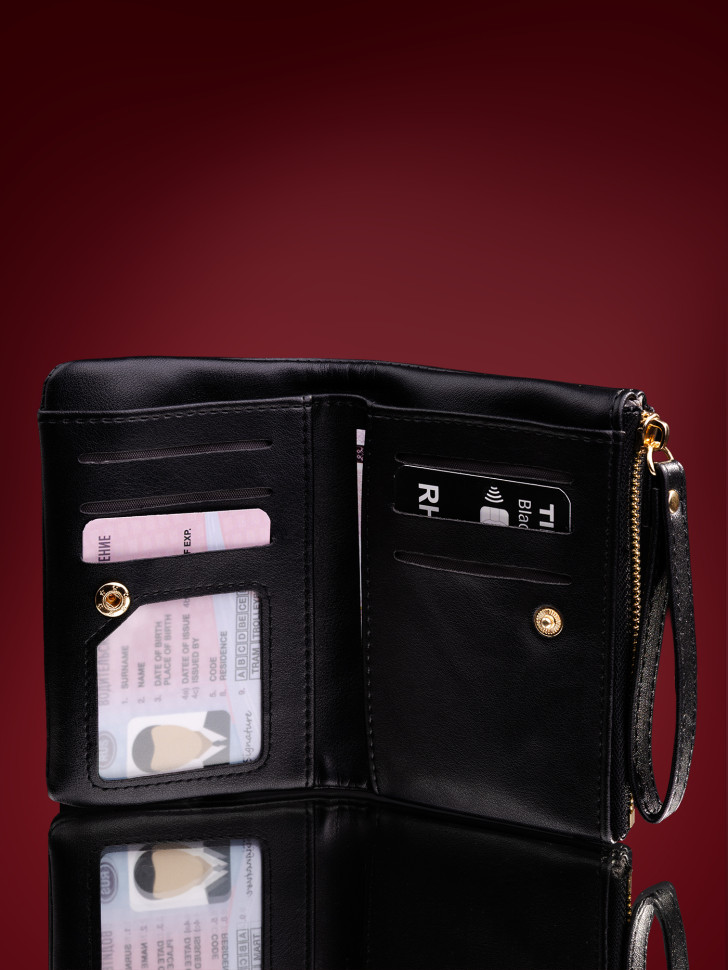 Портмоне женское David Jones P158 black