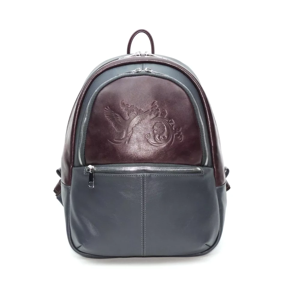 Рюкзак Kalinovskaya Р-43.741-8 серый/бордо