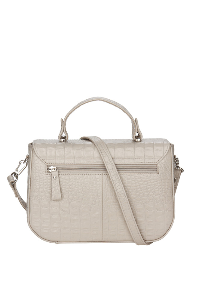 Сумка Esse 78734 МЕГАН АЙВОРИ кожа кайман кремовая