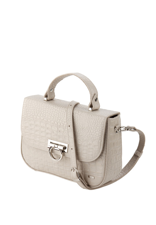 Сумка Esse 78734 МЕГАН АЙВОРИ кожа кайман кремовая Сумка Esse 78734 МЕГАН АЙВОРИ кожа кайман кремовая