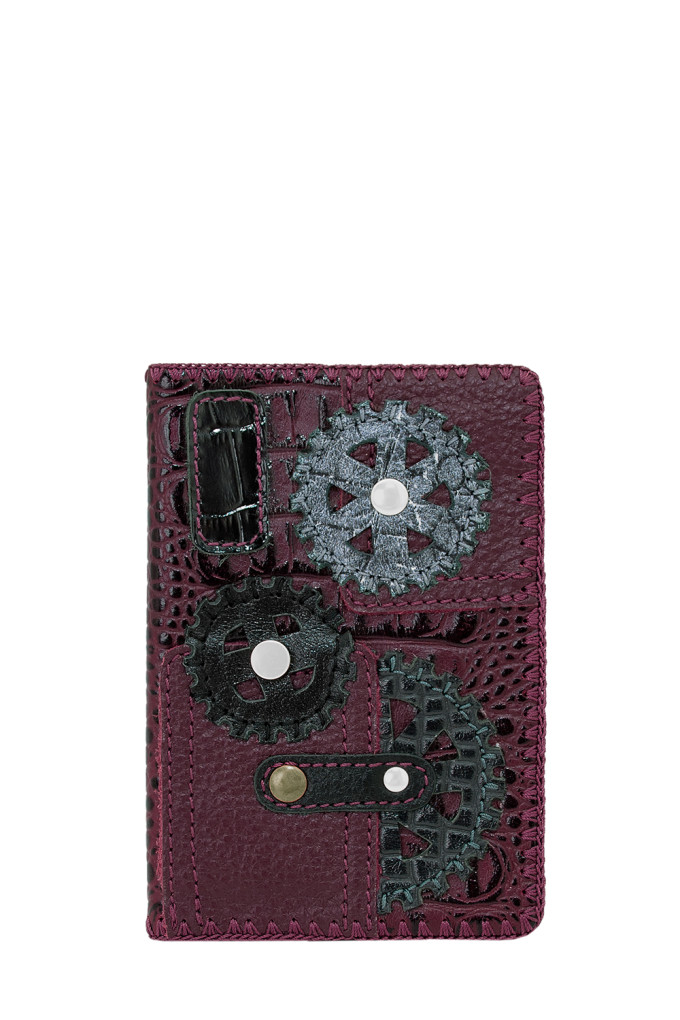 Обложка для паспорта Protege ОП-6-144 "техно" бордо