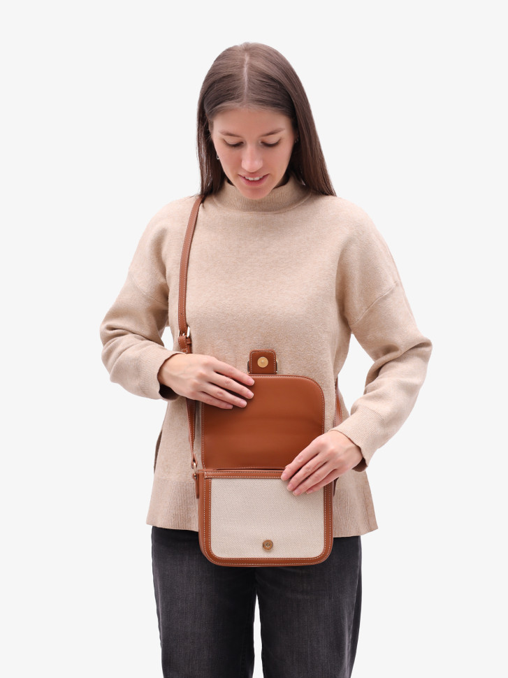 Сумка женская David Jones 7014 cognac