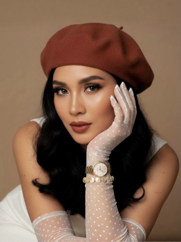 Берет женский Stigler, терракот