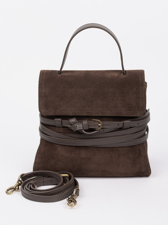 Сумка Lamagio 68920 замша коричневая Сумка Lamagio 68920 замша коричневая