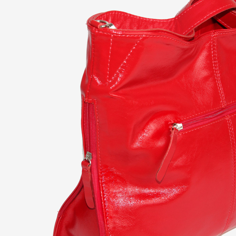 Сумка из кожи Maxsimo Tarnavsky 2029 красный наплак