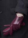 Перчатки женские HAVVS 6026 бордо Перчатки женские HAVVS 6026 бордо