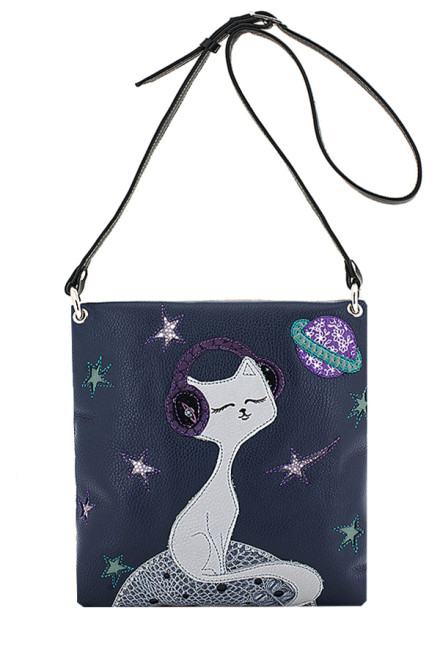 Сумка женская Protege, ДС-144-74 Кот № 45 чёрная Сумка женская Protege, ДС-144-74 Кот № 45 чёрная