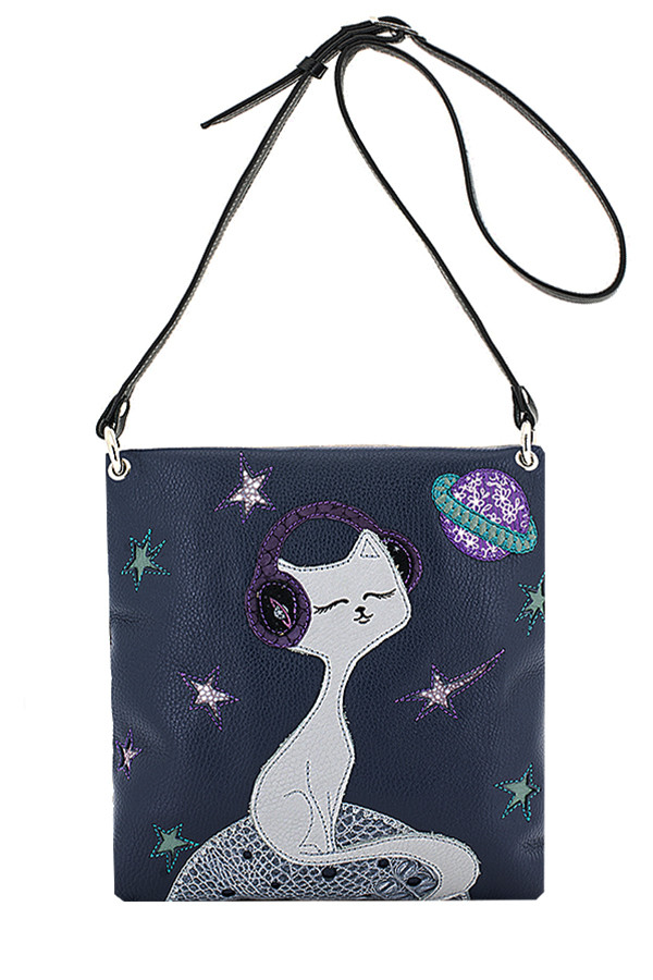 Сумка женская Protege, ДС-144-74 Кот № 45 чёрная Сумка женская Protege, ДС-144-74 Кот № 45 чёрная