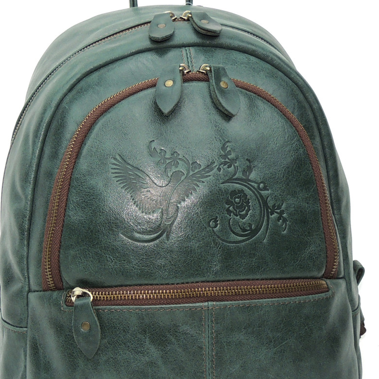 Рюкзак женский Natalia Kalinovskaya, Р43 «Малахит» зеленый