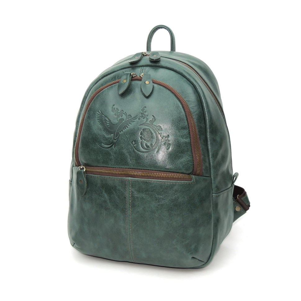 Рюкзак женский Natalia Kalinovskaya, Р43 «Малахит» зеленый