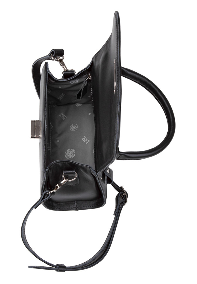 Сумка Esse 76562 ПОЛЛИ DARK кожа черная