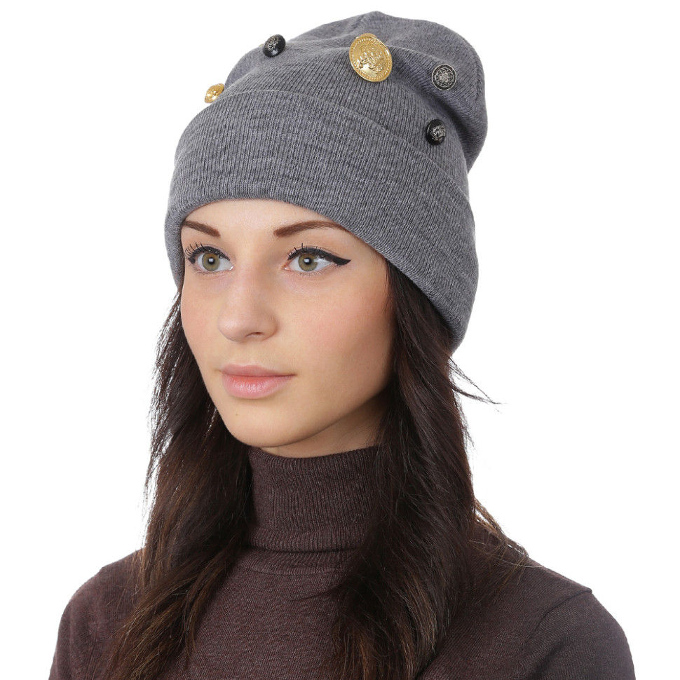 Шапка FABRETTI F2018-27-22 серая