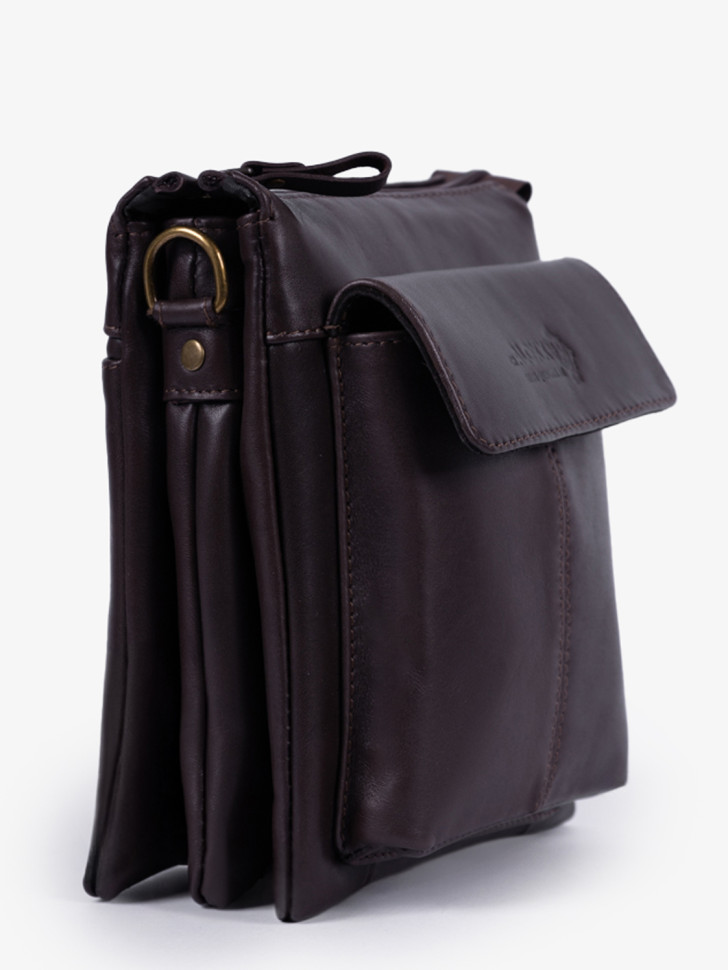 Сумка мужская zн ALEXX ALG0108 коричневая наппа