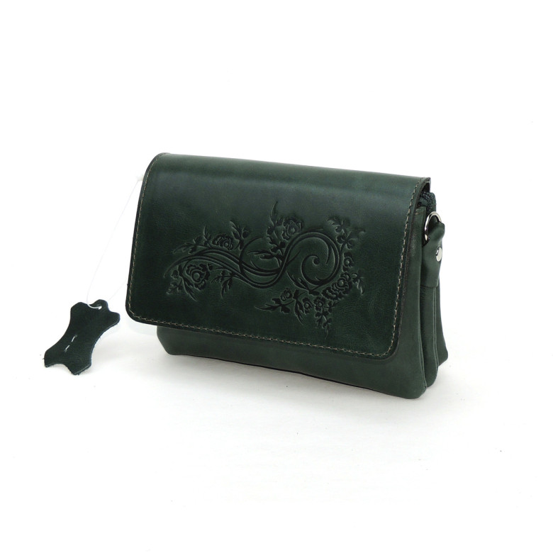 Женская сумочка кошелёк Natalia Kalinovskaya, «Ким» Растение зеленая