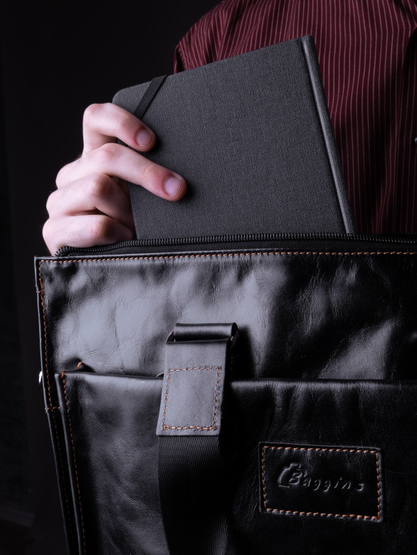 Сумка мужская Baggins 1015 черная пул ап(портфель) Сумка мужская Baggins 1015 черная пул ап(портфель)