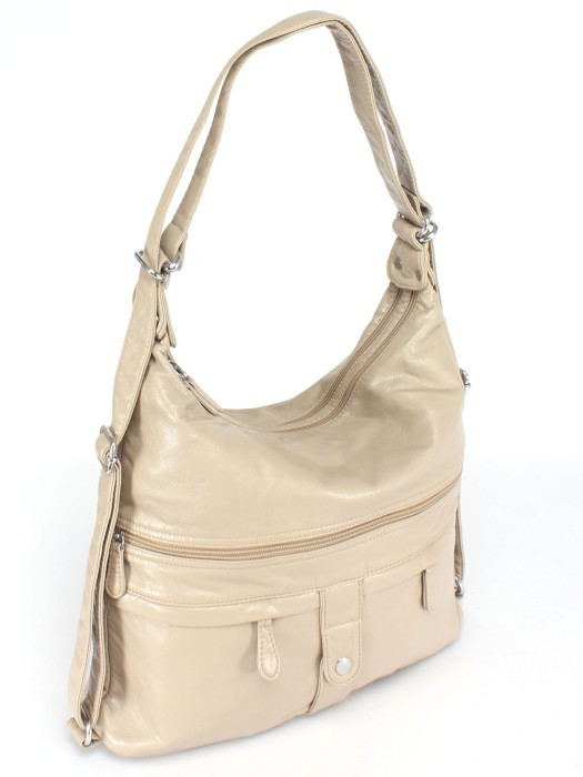 Сумка-рюкзак Runyi 1668 бежевая Сумка-рюкзак Runyi 1668 бежевая