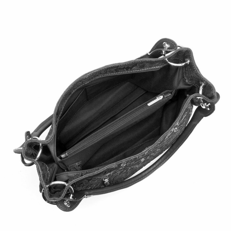 Сумка женская итальянская Roberta Firenze sissi 25 чёрная