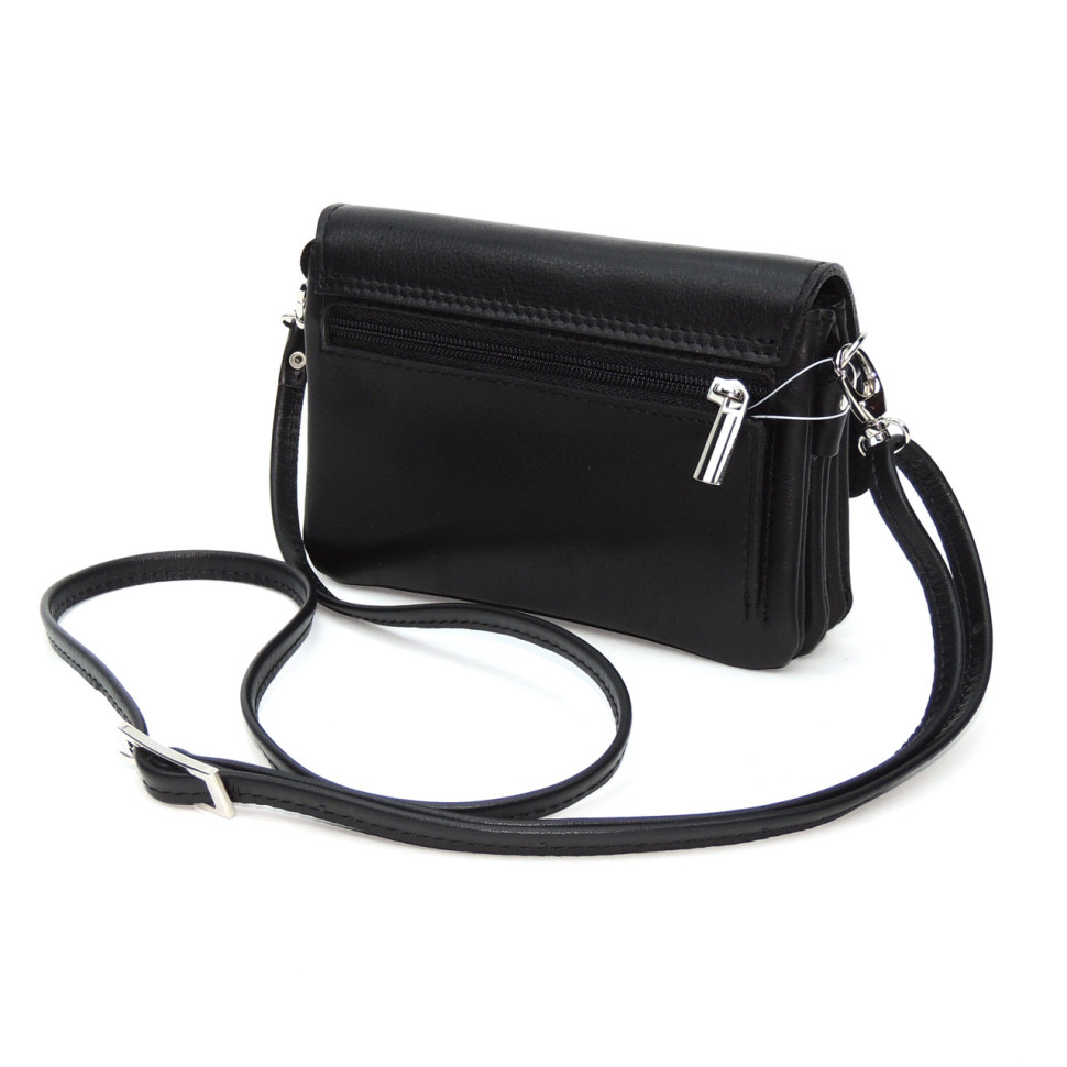 Женская сумочка кошелёк Natalia Kalinovskaya «Агата» Птица черная