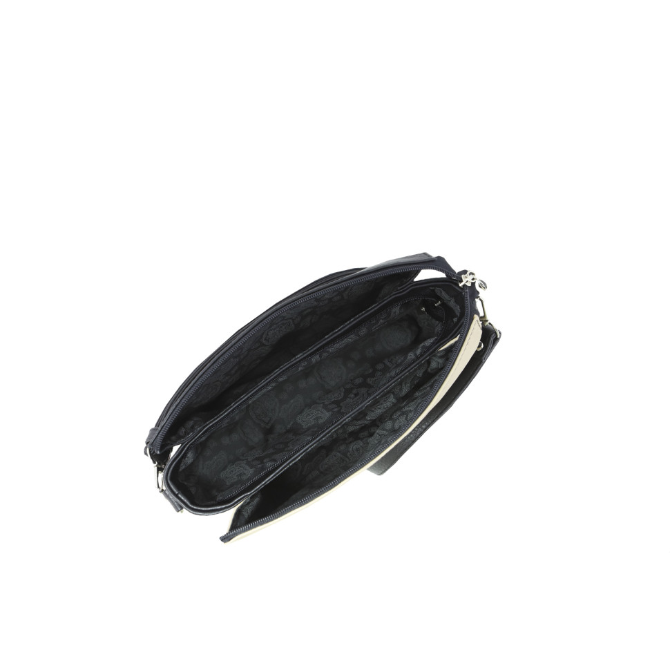 Сумка Оливи, 1141 черная/темно-бежевая/зеленая