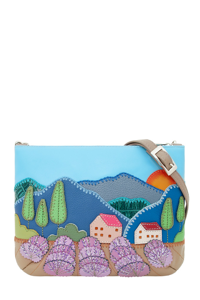 Сумка с аппликацией Protege, ДС-261-216 "Город №26" капучино Сумка с аппликацией Protege, ДС-261-216 "Город №26" капучино