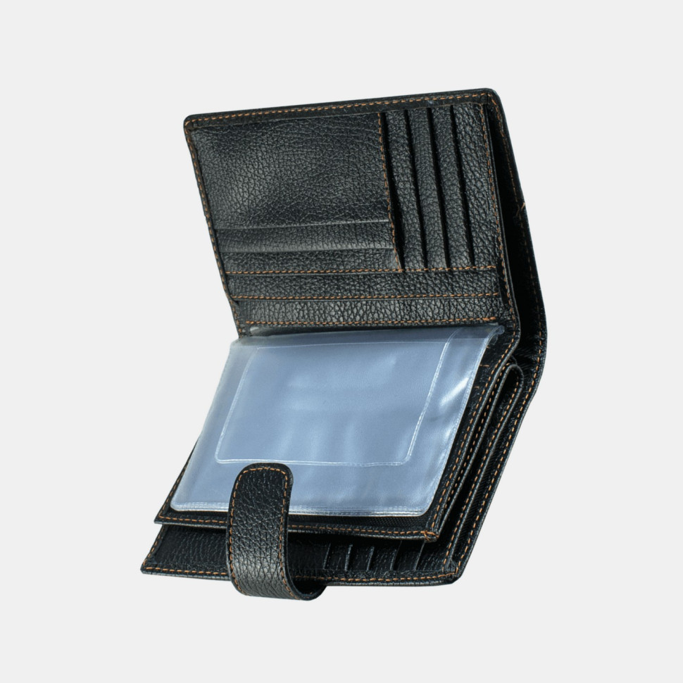 Портмоне мужское ПМ-427-1510/1520 "Консул"3в1 чёрное