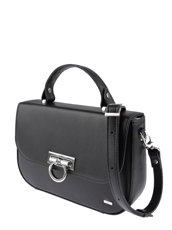 Сумка Esse 74525 МЕГАН DARK черная