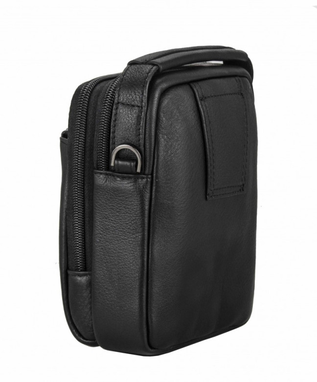 Мужская сумка через плечо Hight Touch 422-5 чёрная Мужская сумка через плечо Hight Touch 422-5 чёрная