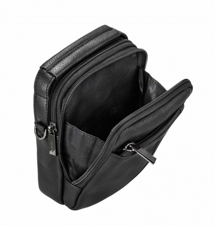 Мужская сумка через плечо Hight Touch 422-5 чёрная Мужская сумка через плечо Hight Touch 422-5 чёрная
