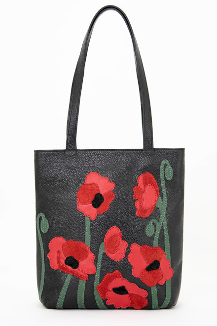 Сумка Protege ДС-517-315 "Маки" черный флотер